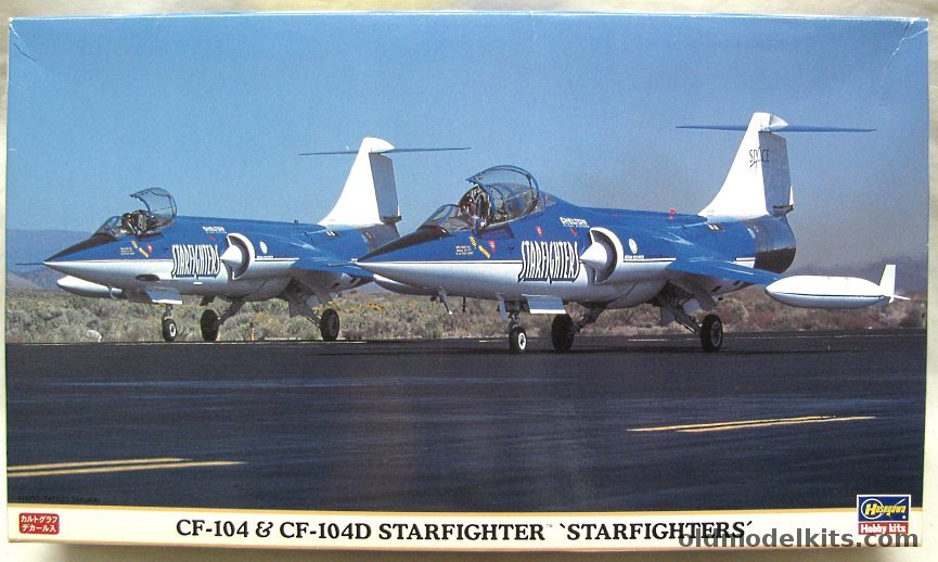 Hasegawa 1/72 Lockheed CF-104 and CF-104D Starfighters - Both Kits, 00632 plastic model kit